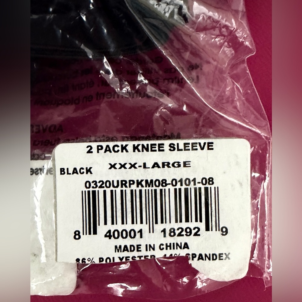 Tommie Copper Unisex Core Compression Knee Sleeves Black XXX LARGE (3X).     NWT - Picture 9 of 9